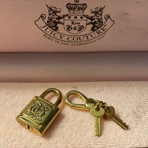 Juicy Couture lock and key charm